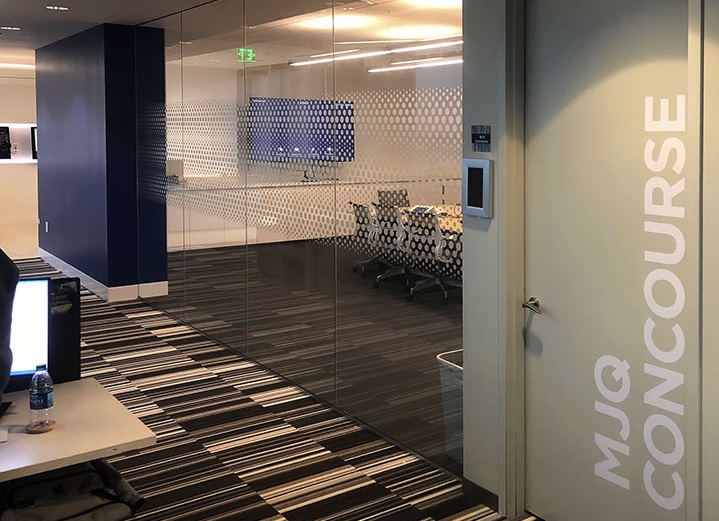 glass film office decor