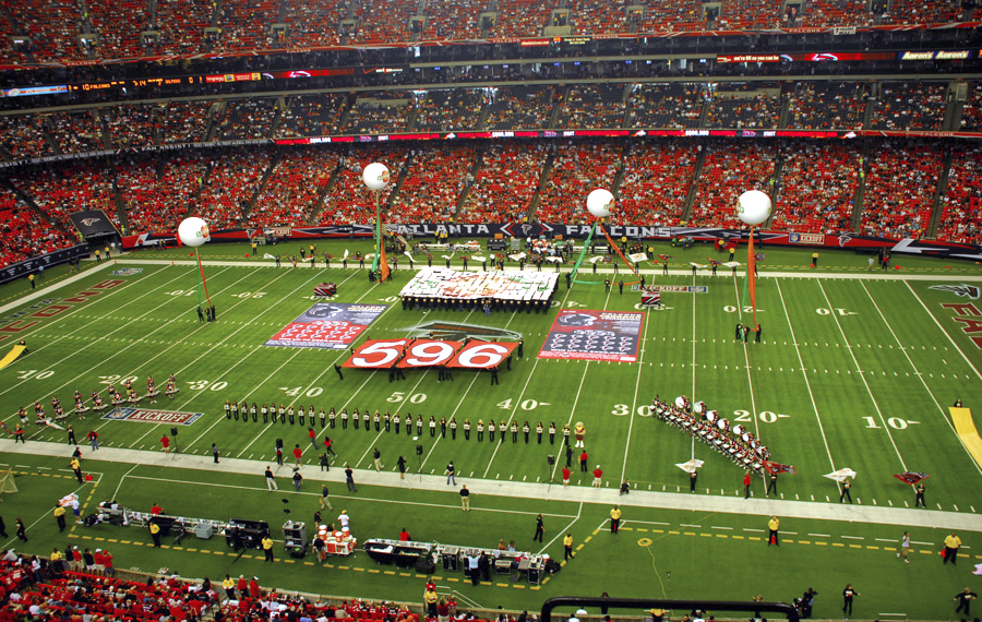 Falcons stadium GA lottery halftime show