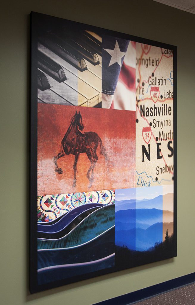 Giclée fine art printed horse canvas