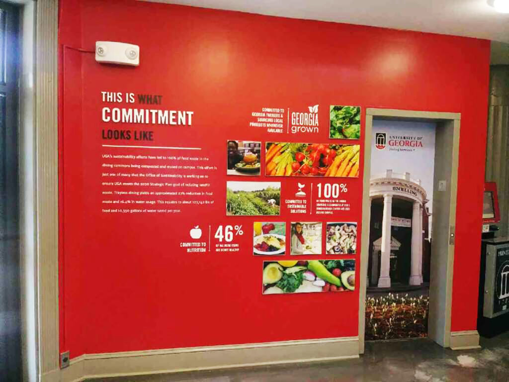 UGA Georgia grown wall covering