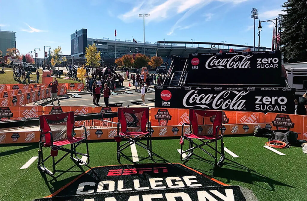 Gameday home depot Coca-Cola signage