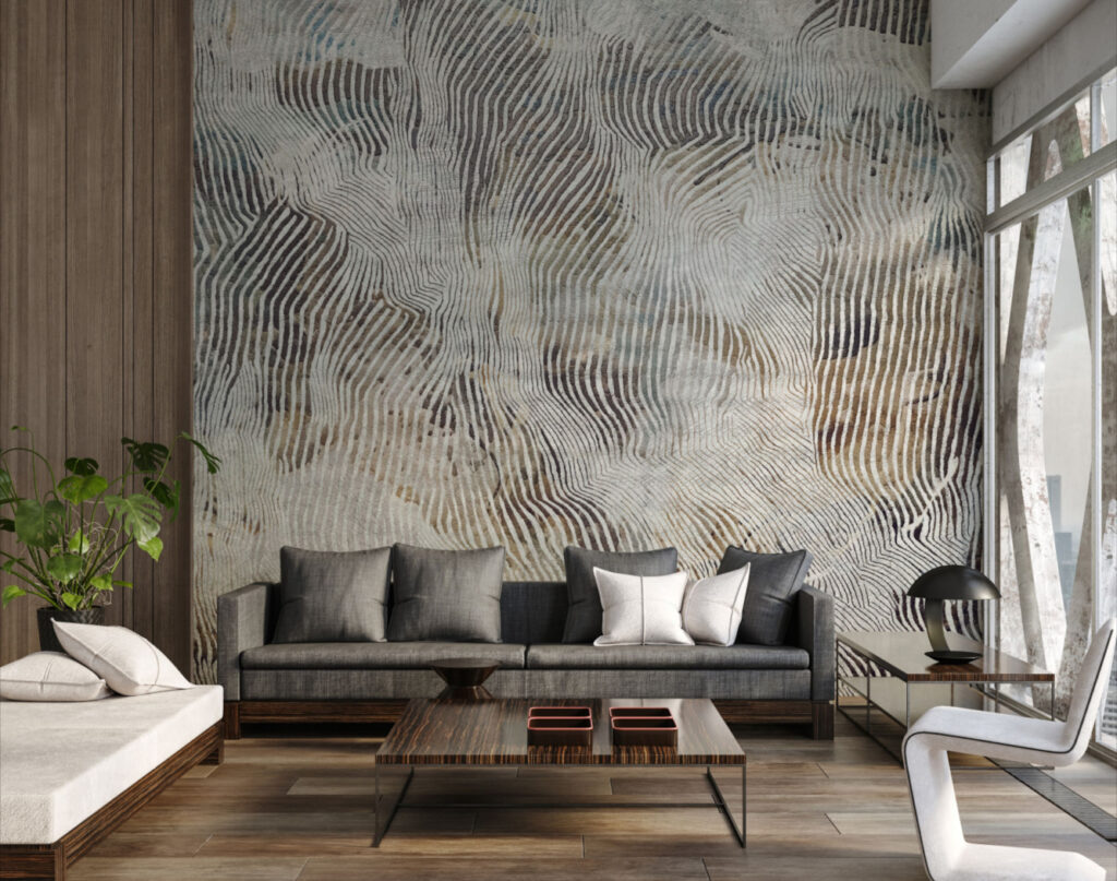 zebra stripes wallcovering